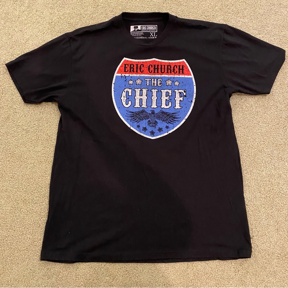 Eric Church Black T-Shirt XL The Outsiders Revival Tour